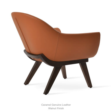 Madison Wood Armchair Leather by SohoConcept - New