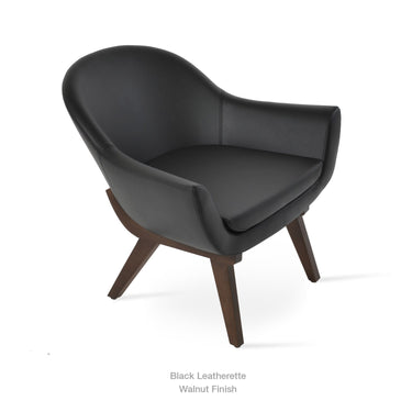 Madison Wood Armchair Leather by SohoConcept - New