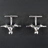 Kuen Surface Silver Cufflinks — view 1