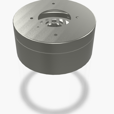 Satin nickel and smoke glass ceiling light, small flush mount for closet, integrated LED,