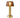 Neoz Manhattan cordless brass table lamp, polished finish, art deco design., amber glass shade
