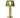 Solid brass art deco lamp, Neoz Manhattan, with Green Glass shade
