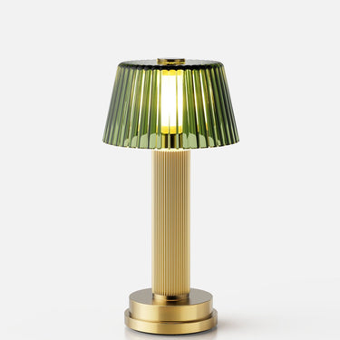 Manhattan rechargeable lamp by NEOZ – Green Glass