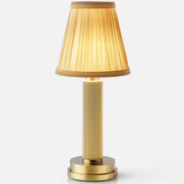 Manhattan rechargeable lamp by NEOZ – Pleated Silk