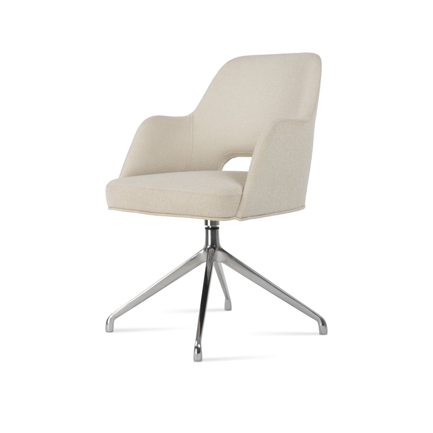 Sleek Marash Arm Chair - Side Profile