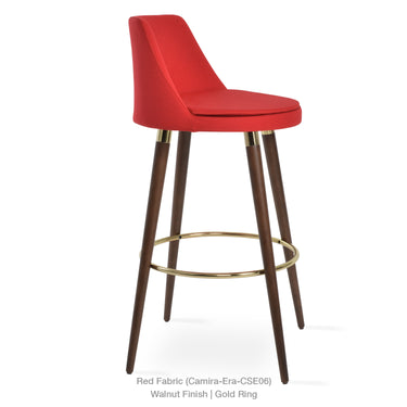 Martini DR Wood Stools Fabric by SohoConcept - New