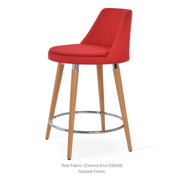 Martini DR Wood Stools Fabric by SohoConcept - New
