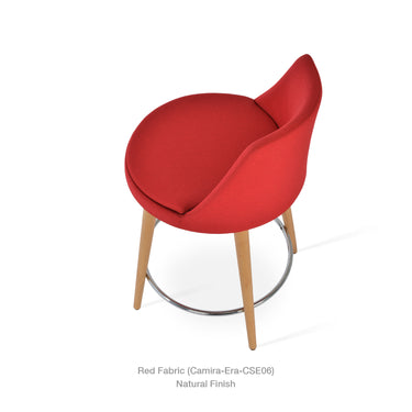 Martini DR Wood Stools Fabric by SohoConcept - New