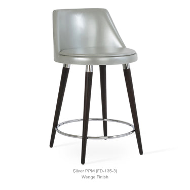 Martini DR Wood Stools Leather by SohoConcept - New