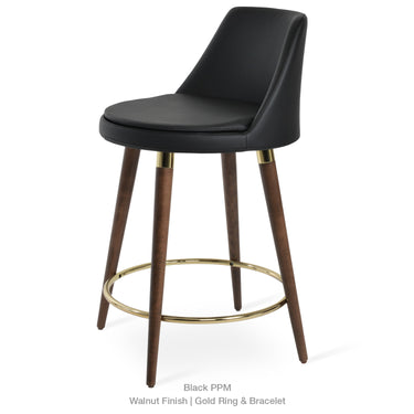 Martini DR Wood Stools Leather by SohoConcept - New