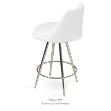 Martini Max Swivel Stools Leather by SohoConcept - New