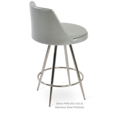 Martini Max Swivel Stools Leather by SohoConcept - New