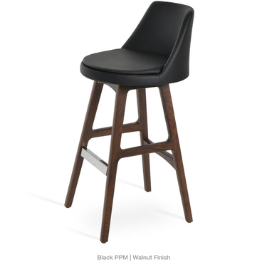 Martini PR Wood Stools Leather by SohoConcept - New