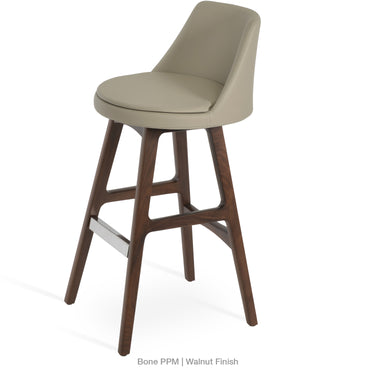 Martini PR Wood Stools Leather by SohoConcept - New