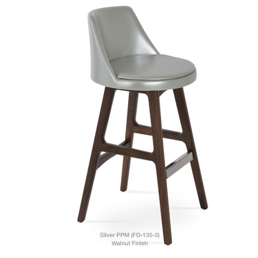 Martini PR Wood Stools Leather by SohoConcept - New