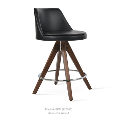 Martini Pyramid Swivel Stools Leather by SohoConcept - New