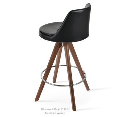Martini Pyramid Swivel Stools Leather by SohoConcept - New