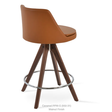 Martini Pyramid Swivel Stools Leather by SohoConcept - New