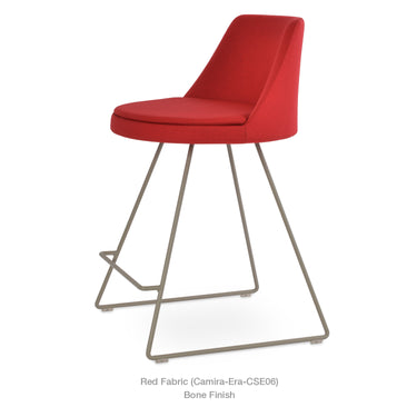 Martini Wire Stools Fabric by SohoConcept - New