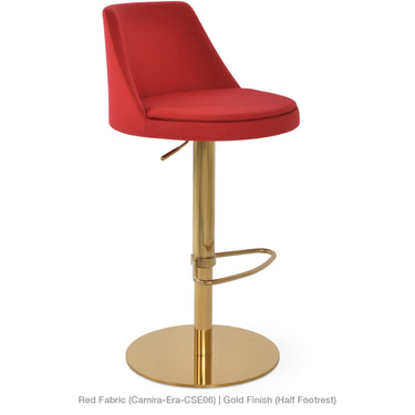 Martini Piston Half Footrest Stool Fabric by SohoConcept - New