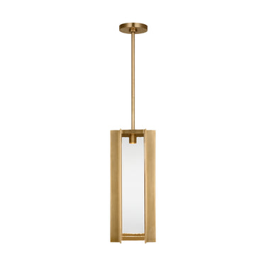 Modern industrial brass pendant lighting for bedrooms and hotels with integrated LED