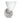 Besa Mia wall sconce with Opal White handcrafted glass shade and satin nickel finish
