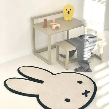 Cream & Black Miffy Rug by Maison Deux, photo 2