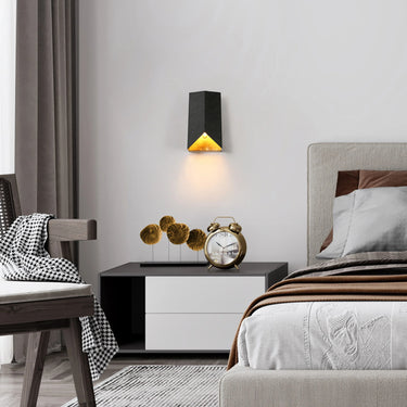 Milorgany HA05197 Wall Lamp in Black and Gold Finish - Bedroom Lighting