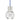 Visual Comfort Mina Pendant with Red Cord and Satin Finish