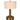 Mini Tito Cordless Table Lamp Dark Antique Brass with Pleated Shade