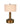 Mini Tito Cordless Table Lamp Dark Antique Brass with Pleated Shade
