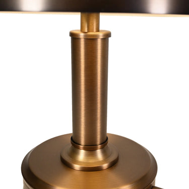Contemporary Cordless Table Lamp - Mini Tito in Antique Brass