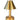Mini Tito rechargeable table lamp in antique brass with empire shade on tabletop