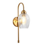 Brass wall sconce with spiral glass shade - Mirabellisation Collection
