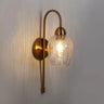 Modern brass wall sconce for living room