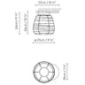 Measurements for the Misko C25 (line drawing)