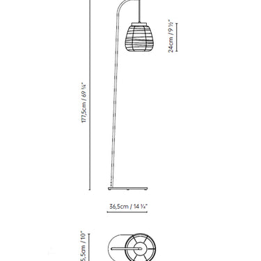 Measurements for the Misko F25 (line drawing)