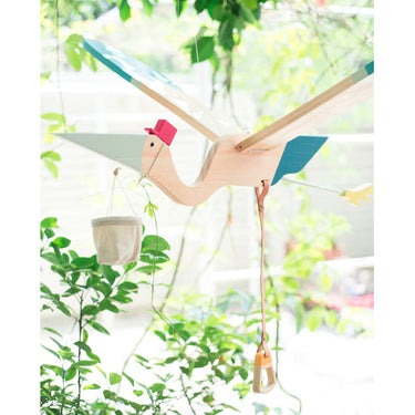 Eguchi Toys Mobile Stork Large Blue
