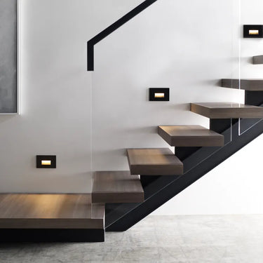 Low-voltage LED step light for outdoor stairs in homes and commercial buildings