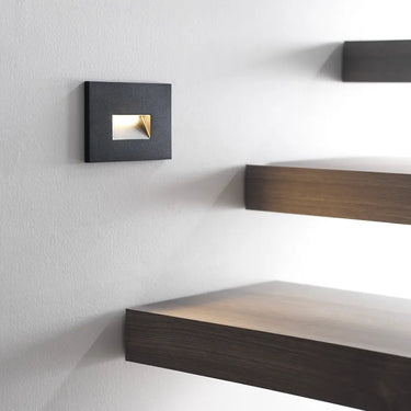 Wet-rated IP66 LED stair light fixture for residential and commercial exterior use