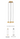 Minimalist multi-light alabaster chandelier with quick-connect and dimmable LED in black or brass finish