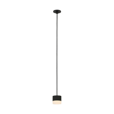 Gable cylinder pendant light with integrated LED and alabaster shade for dining room ceiling