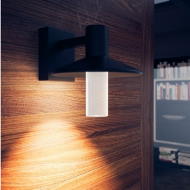 ASH 10 Charcoal Outdoor Wall Light | Restaurant Wall Sconce