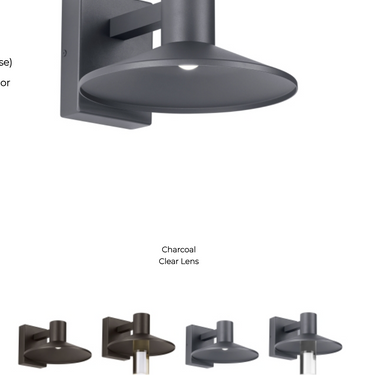ASH 10 Charcoal Outdoor Wall Light | Modern Farmhouse & Industrial Styles | Visual Comfort Modern 
