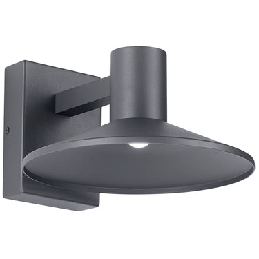 Visual Comfort ASH 10"  Dome Wall Light | Outdoor LED Sconce, Charcoal