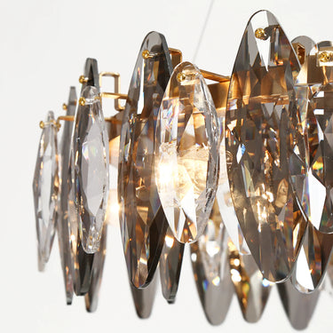 23 Inch Drum Chandelier - Incandescencia 6-Light Brass Glam Pendant Light 
