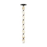 Collier 24 Alabaster LED pendant light by Visual Comfort for modern dining spaces bronze finish.
