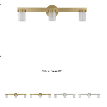 Visual Comfort Esfera Medium 24 Inch 3-Light LED Vanity Bar - NEW
