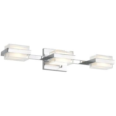 Sean Lavin Kamden 3 Light Satin Nickel Wall Light, dimmable bathroom fixture
