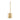 Kenway 17 inch slim profile LED wall sconce, brass, side view showing wall extension